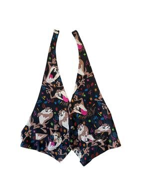 Vintage 90s Looney Tunes Balancine Mens 38-44 Taz Open Back Adjustable Strap